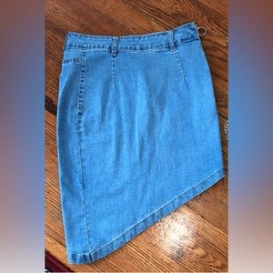 SHEIN Asymmetrical Denim Skirt